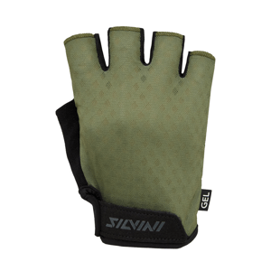 Pánské MTB rukavice Silvini Gaiono - zelené Velikost: M