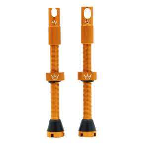 PEATYS Bezdušové ventilky Peaty's X Chris king Barva: Oranžové, Délka: 60mm