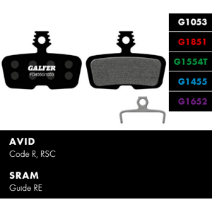 Brzdové destičky Galfer AVID/SRAM FD455 - Standard