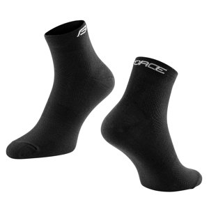 Ponožky FORCE MID volnočasové - černé Varianta: S-M/36-41