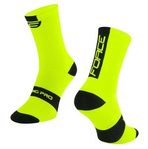 Ponožky Force Long PRO - fluo černé Varianta: vel. L-XL