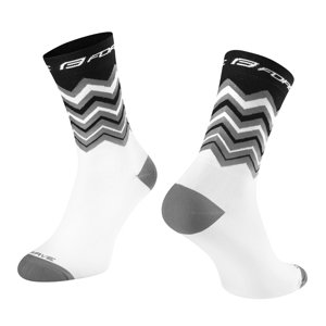 Ponožky FORCE WAVE, černo-bílé Varianta: vel. S-M/36-41