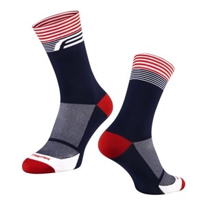 Ponožky FORCE STREAK - modro-červené Varianta: S-M/36-41