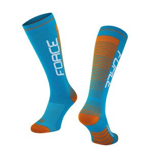 Ponožky Force COMPRESS - modro-oranžové Varianta: L-XL/42-47